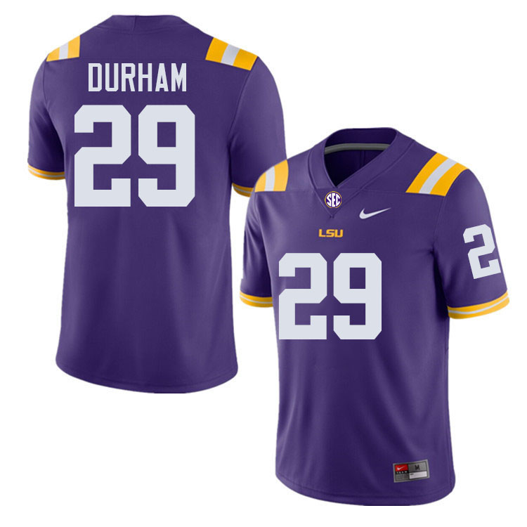 Caden Durham LSU Tigers Jersey,Louisiana State University Tigers Football Jersey-Purple